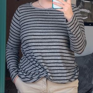 Black and grey sweater
